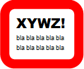 cartello con sfondo bianco, bordo rosso e scritte nere
