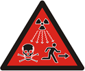 nuovo simbolo di radiazioni pericolose