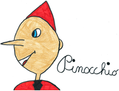 disegno di Pinocchio