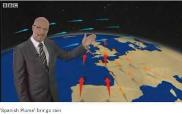 immagine meteorologo BBC