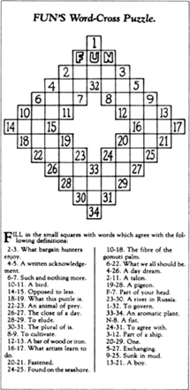FUN's Word-Cross Puzzle