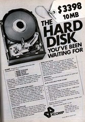 THE HARD DISK YOU’VE BEEN WAITING FOR – 10 MB     $ 3398