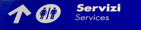 Servizi - Services (cartello nella stazione Alta Velocità di Bologna