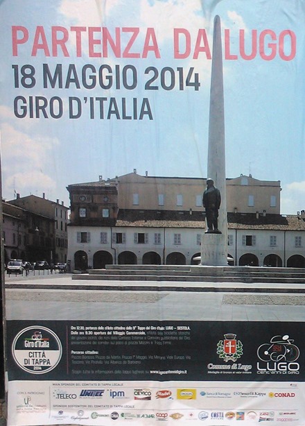 Giro d’Italia a Lugo – manifesto del comune, 2014