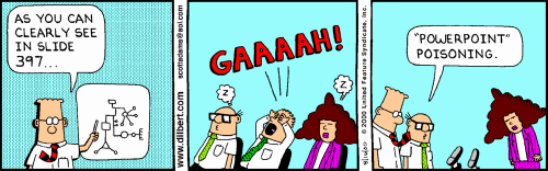 Dilbert - PowerPoint poisoning (avvelenamento da PowerPoint)