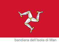 bandiera dell’Isola di Man: triscele su sfondo rosso – Wikipedia