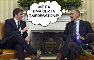 foto di Obama e Renzi