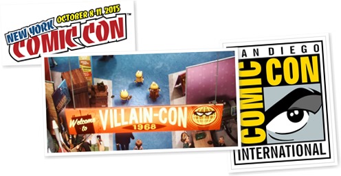 confronto striscioni Villain-Con e Comic Con