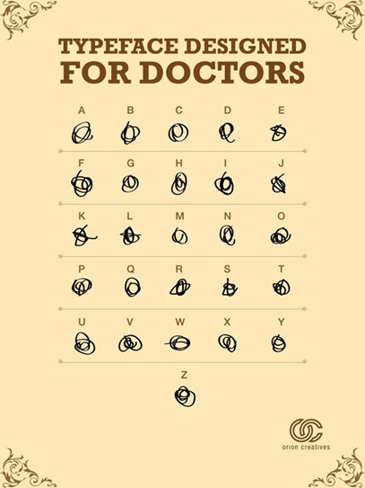 TYPEFACE DESIGNED FOR DOCTORS