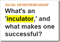 What's an ‘inculator,’ and what makes one successful?