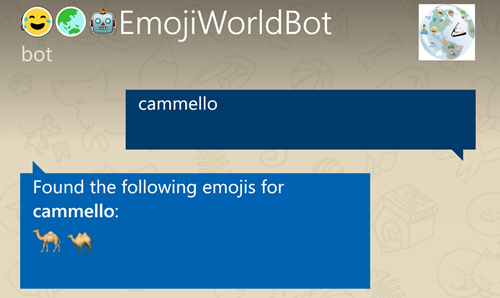 esempio da EmojiWorldBot