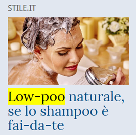 Low-poo naturale, se lo shampoo è fai-da-te. 