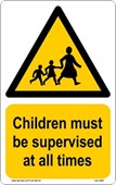children must be supervised at all times