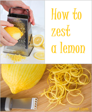 How to zest a lemon