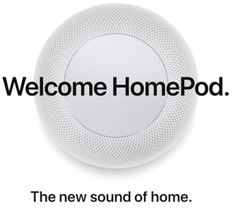 Welcome HomePod. The new sound of home.