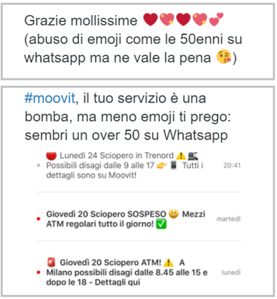 (abuso di emoji come le 50enni su whatsapp ma ne vale la pena) – il tuo servizio è una bomba, ma meno emoji ti prego: sembri un over 50 su Whatsapp