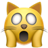 emoji del gatto terrorizzato