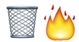 dumpster fire emoji