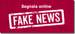 Segnala online Fake news