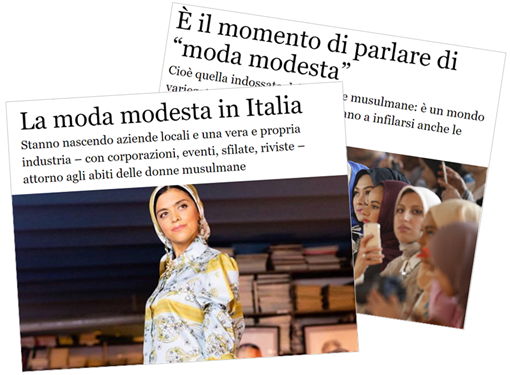 La moda modesta in Italia. Stanno nascendo aziende locali e una vera e propria industria – con corporazioni, eventi, sfilate, riviste – attorno agli abiti delle donne musulmane – È il momento di parlare di “moda modesta”, cioè quella indossata da donne musulmane.  