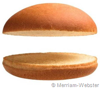 immagine di panino senza hamburger (nothing burger)