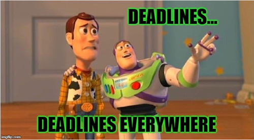 deadlines everywhere