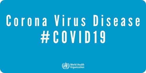 immagine OMS (WHO) con scritta Corona Virus Disease #COVID19