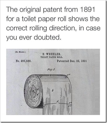 toilet paper roll patent