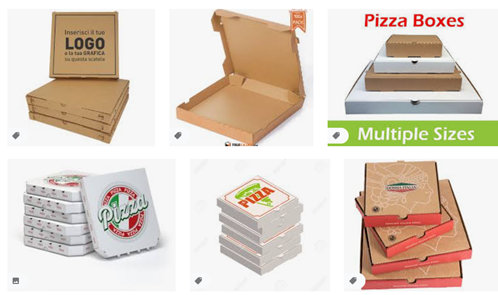 risultato ricerca per immagini di pizza boxes: restituisce cartoni della pizza