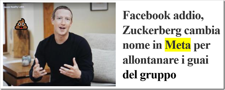 Facebook addio, Zuckerberg cambia nome in Meta per allontanare i guai dal gruppo