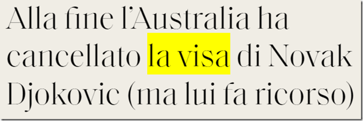 Alla fine l’Australia ha cancellato la visa di Novak Djokovic (ma lui fa ricorso)
