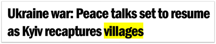 Ukraine war: Peace talks set to resume as Kyiv recaptures villages