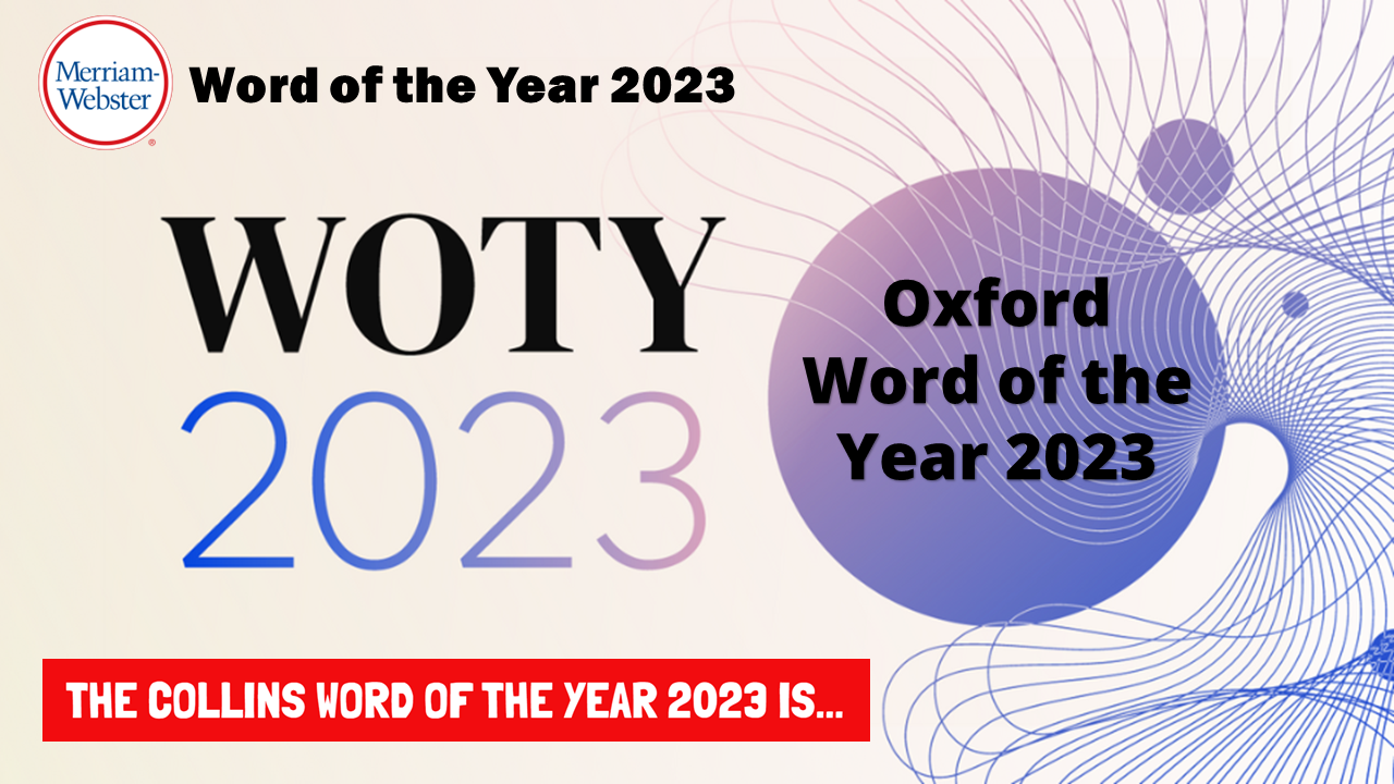 immagine che illustra le parole dell’anno di dizionari di lingua inglese
