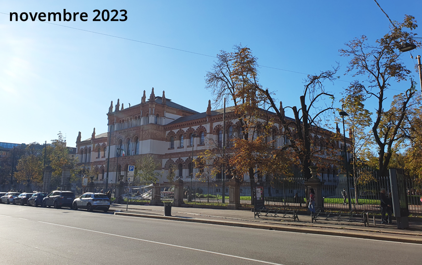 foto di corso Venezia in novembre 2023, con pochi alberi