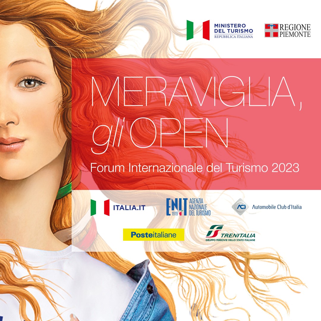 Immagine: “MERAVIGLIA, gli OPEN. Forum Internazionale del Turismo 2023” con immagine della Venere di Botticelli